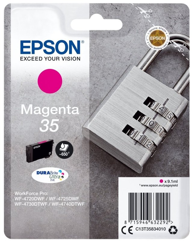 Image of Epson Durabrite Padlock Magenta 35 Ultra Ink