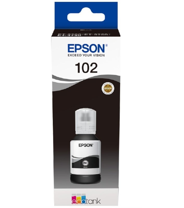 Image of Epson 102 Black ECOTANK Ink Bottle - 127 ml&nbsp;