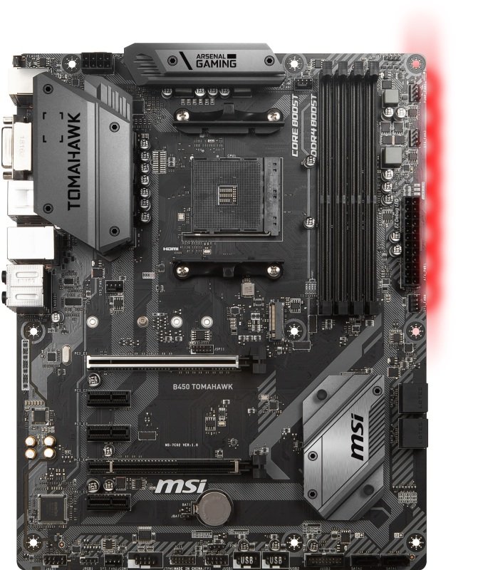 msi b450 tomahawk am4 ddr4 atx motherboard