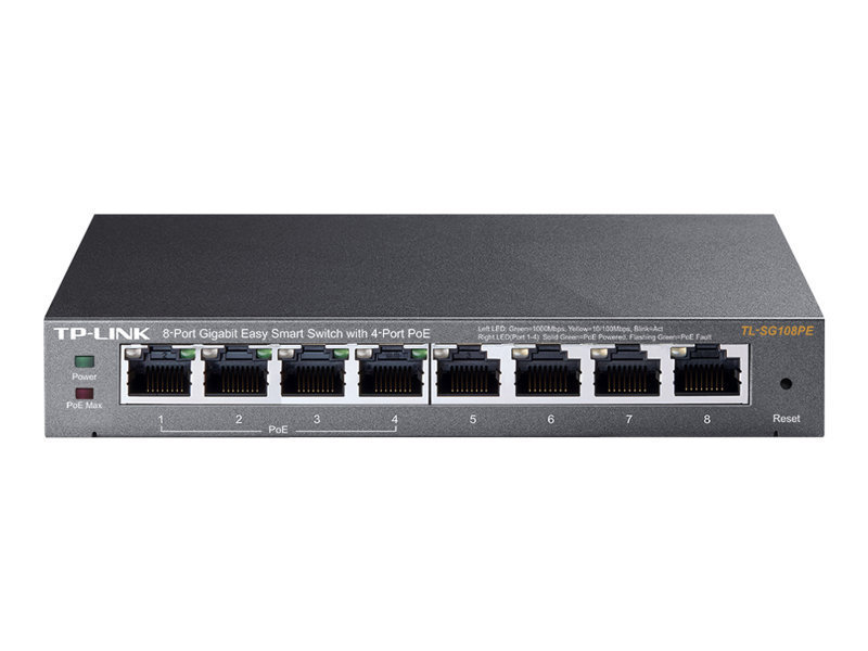 Click to view product details and reviews for Tp Link Easy Smart Tl Sg108pe V2 8 Port Switch.