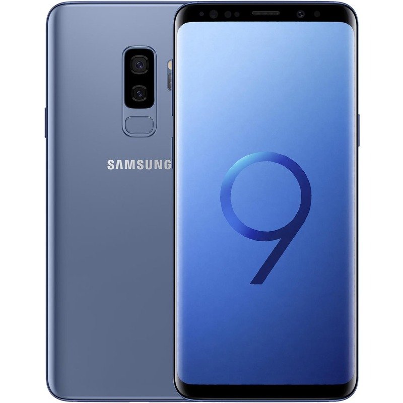 Image of Samsung Galaxy S9+ 4G LTE 128GB Smartphone - Coral Blue