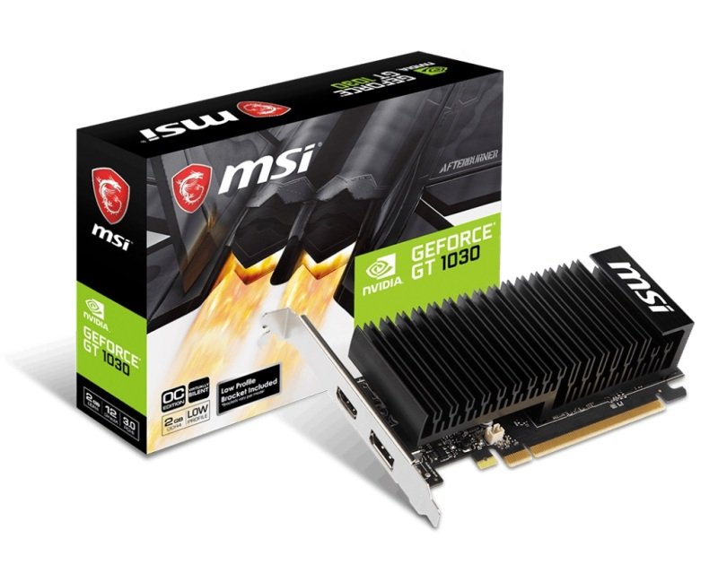 Image of MSI GeForce GT 1030 OC 2GB DDR4 LP Graphics Card