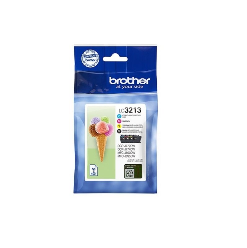 Image of Brother LC3213 Value Pack K/C/M/Y Ink Cartridges