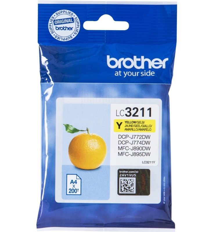 Image of Brother LC3211Y Yellow Ink Cartridge