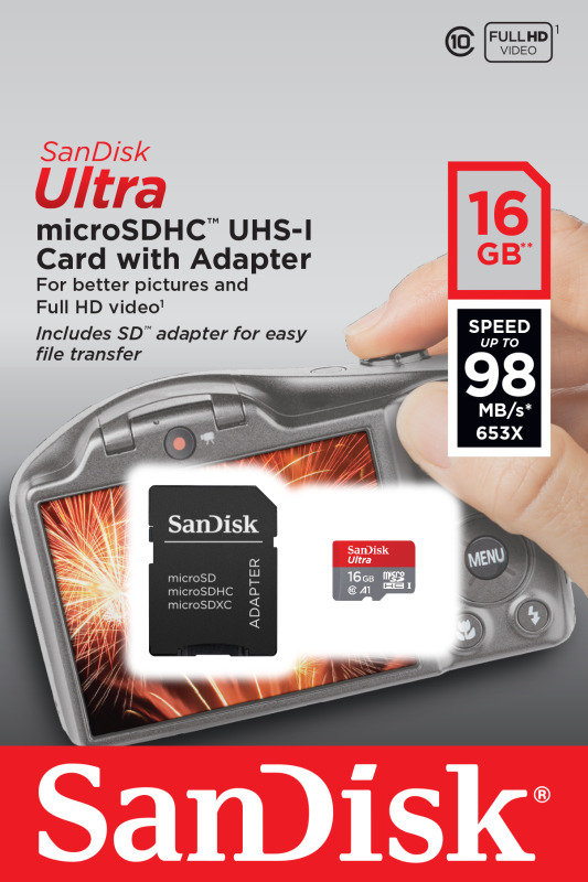 SanDisk 16GB Ultra MicroSD UHS-I Card with Adapter Review