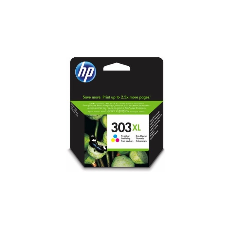 Image of HP 303XL Tri-Colour Original&nbsp;Ink Cartridge - High Yield 415 Pages - T6N03AE