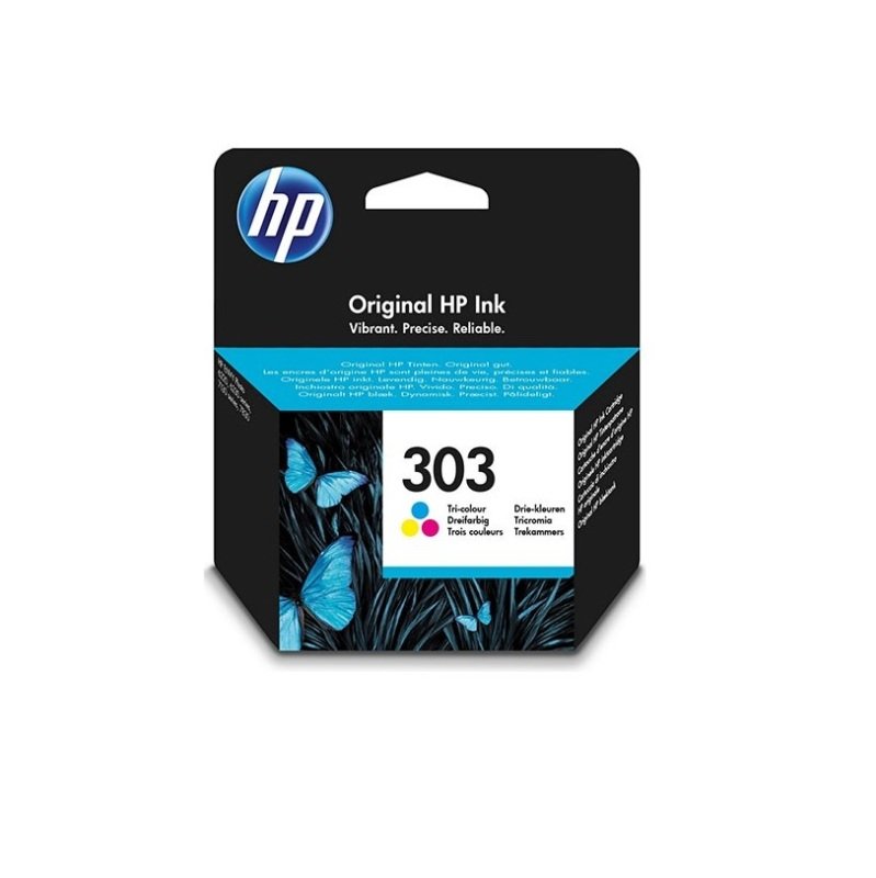 Image of HP 303 Tri-Colour Original&nbsp;Ink Cartridge - Standard Yield 200 Pages - T6N01AE