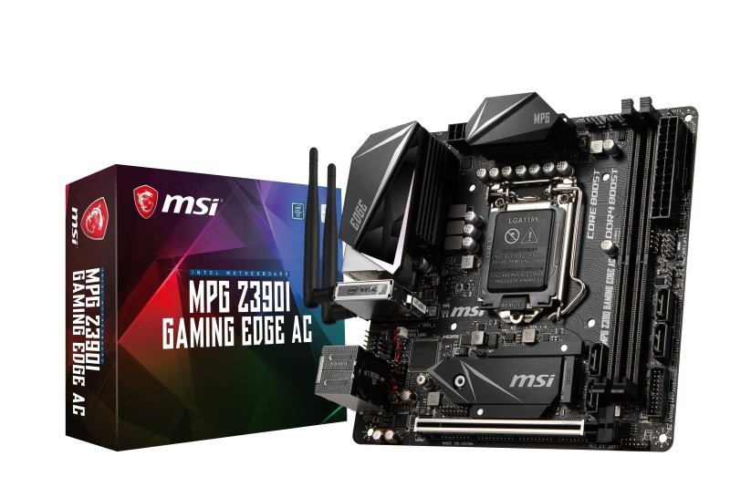 msi mpg z390i gaming edge ac lga 1151 ddr4 motherboard