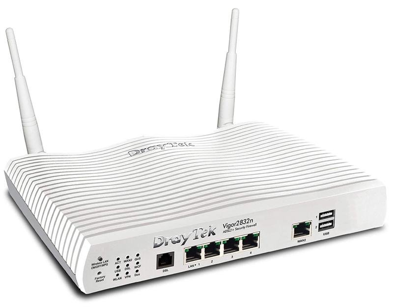 Draytek Vigor 2832n Wireless Adsl Business Class Router Firewall
