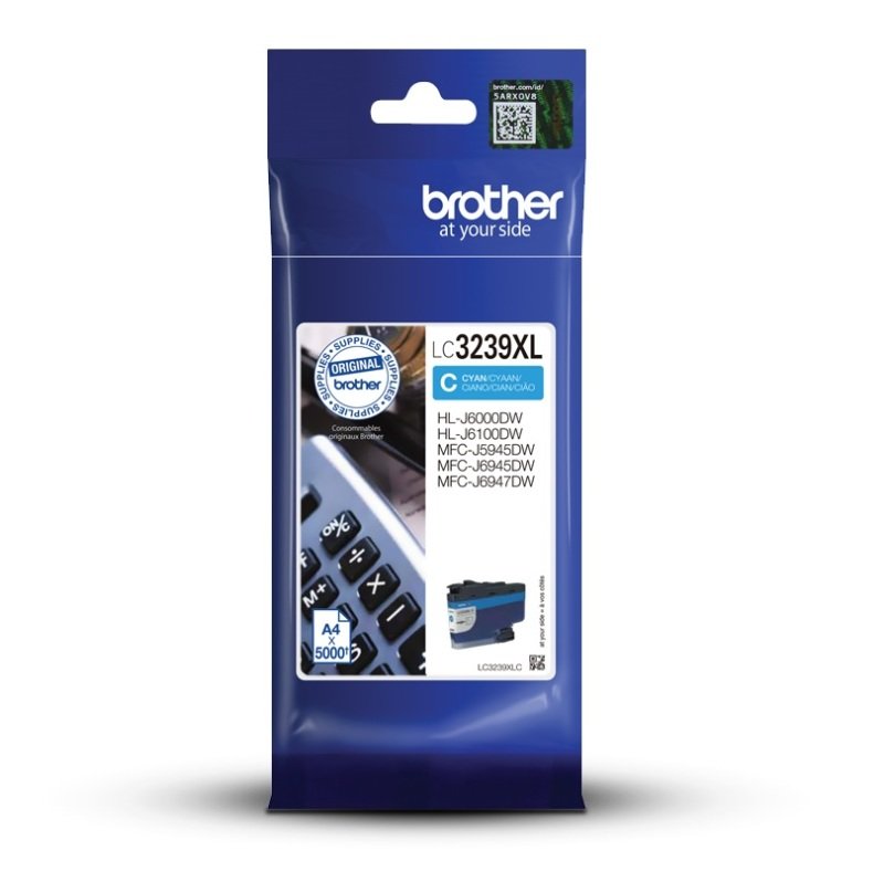 Image of Brother LC3239XLC Cyan Extra High Yield Ink Cartridge