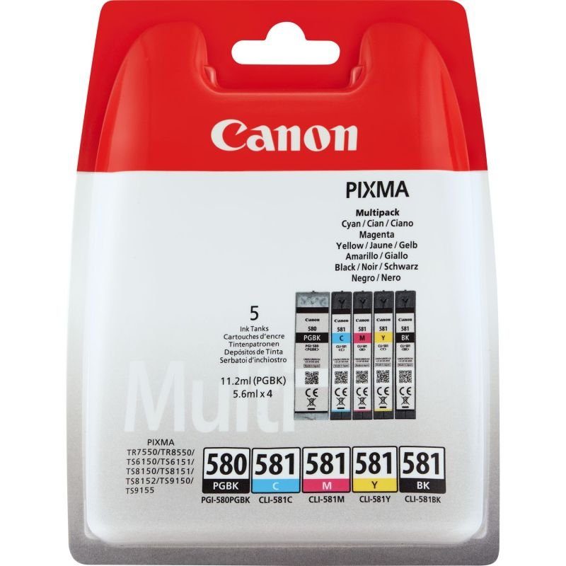 Image of Canon Ink/PGI-580/CLI-581 Cartridge - CMYK - 2078C005