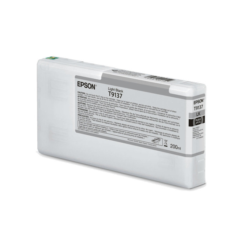 Image of Epson Ink Cart/T9137 UltraChrome HDR 200ml Cartridge, Light Black - C13T913700