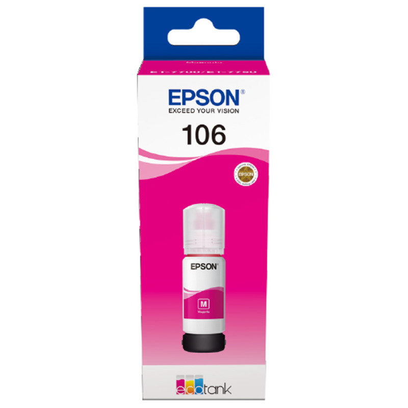 Click to view product details and reviews for Epson 106 Magenta Ecotank Ink Bottle.