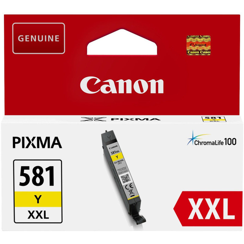 Image of Canon Ink/CLI-581XXL Cartridge, Yellow - 1997C001