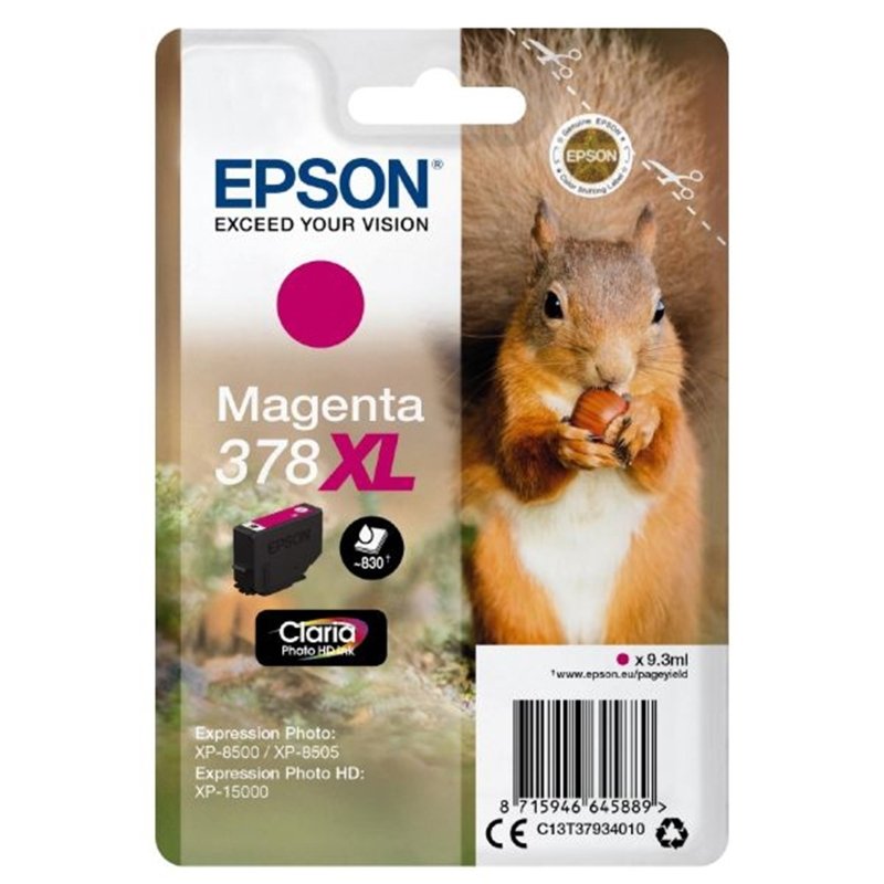 Image of Epson 378XL Magenta High Capacity Ink Cartridge