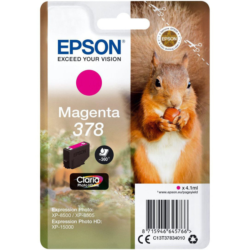 Image of Epson 378 Magenta HD Inkjet Cartridge