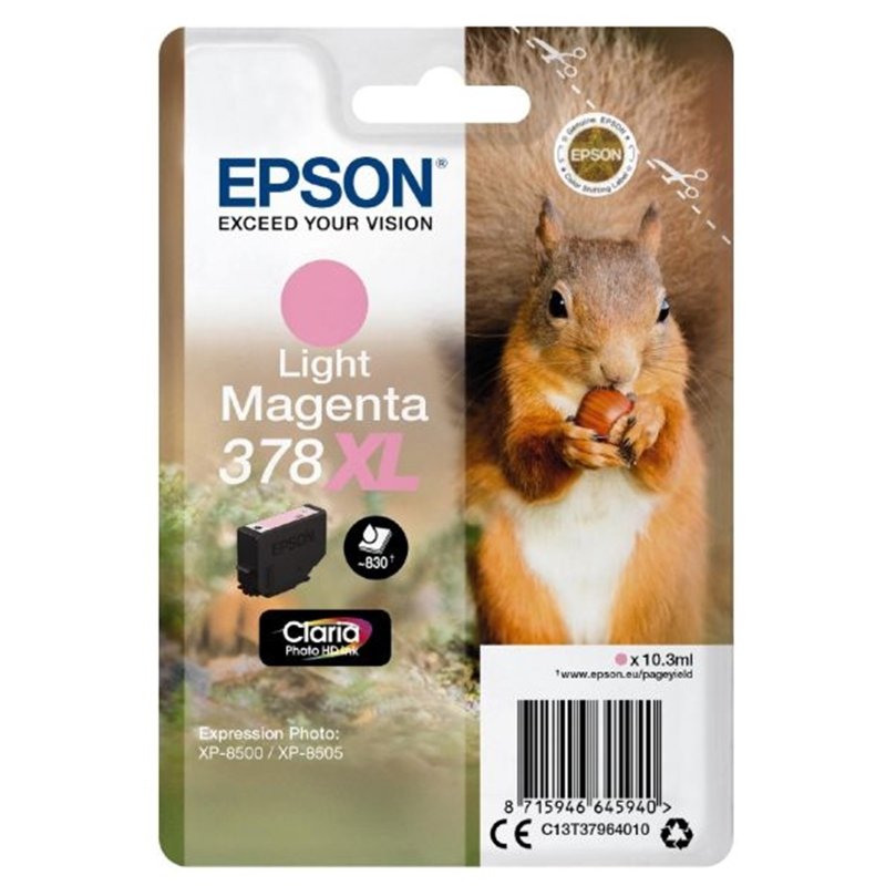 Image of Epson 378XL Light Magenta High Capacity Inkjet Cartridge