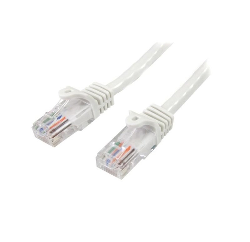 Startechcom Cat5e Cable 7 M White Ethernet Cable Snagless Cat5e Patch Cord Cat5e Utp Cable