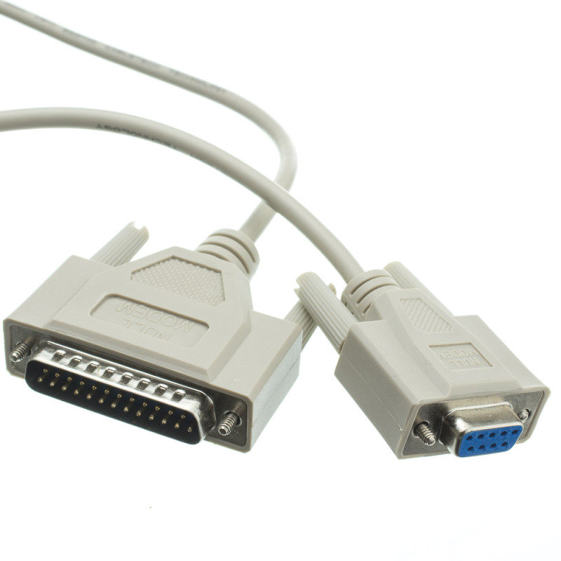 CABLE 6FT NULL MODEM SERIELL - DB-9 FEMALE- DB-9 MALE IN