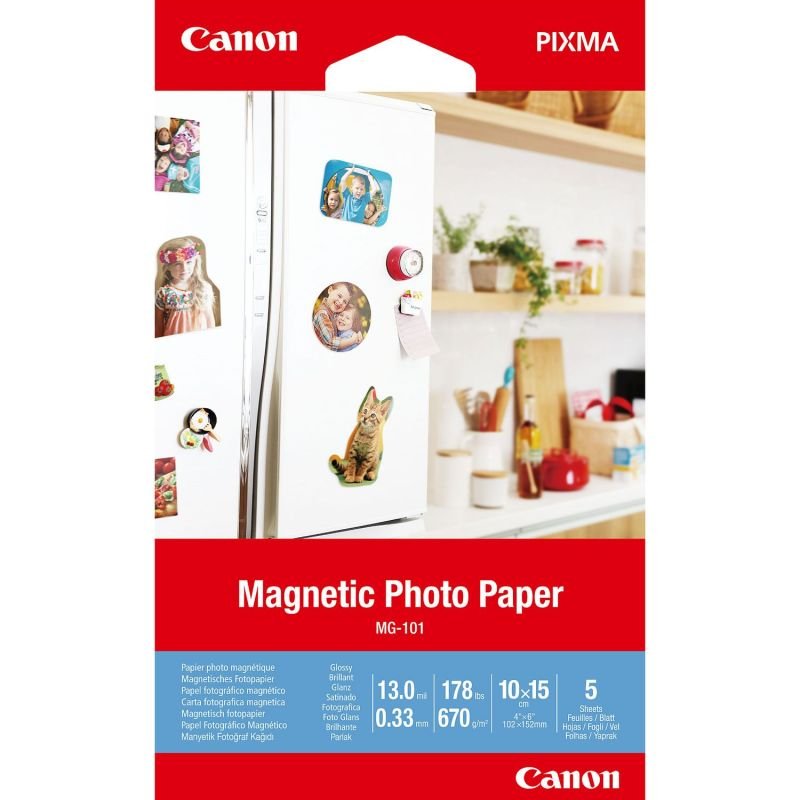 Canon Magnetic Photo Paper MG-101 4x6in (Pack of 5) Review