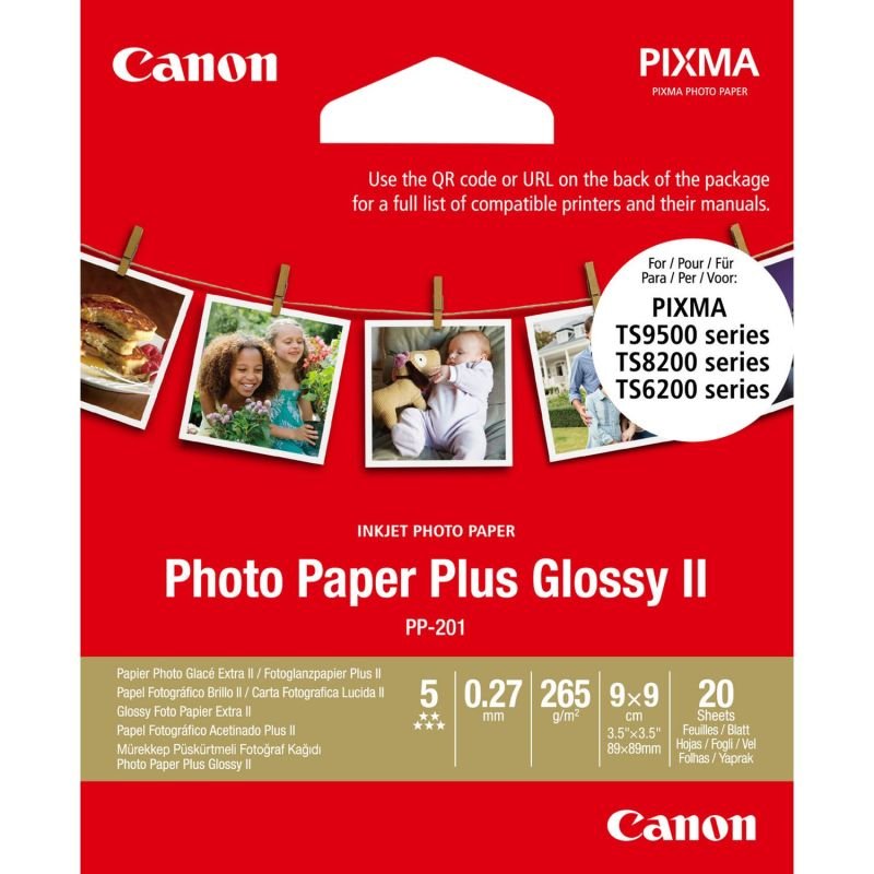 Canon Photo Paper Plus PP-201 3.5x3.5in (Pack of 20) Review