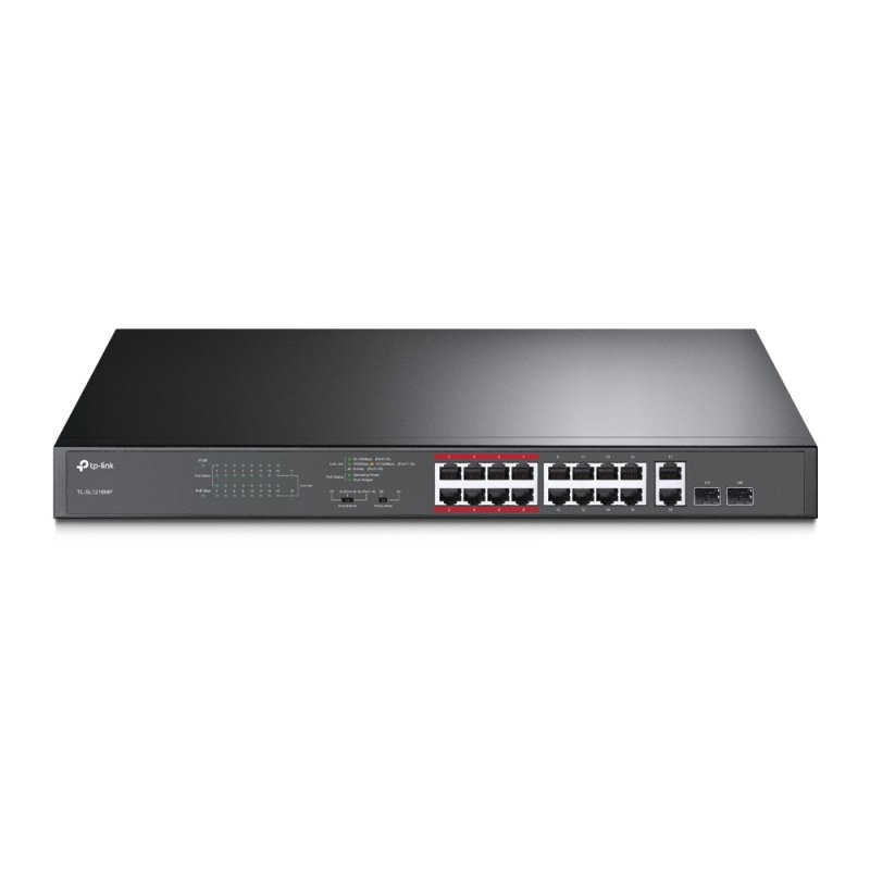 Click to view product details and reviews for Tp Link Tl Sl1218mp 16 Port 10 100mbps 2 Port Gigabit Unmanaged Poe Switch.