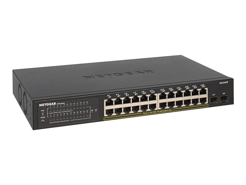 Click to view product details and reviews for Netgear Gs324tp S350 Series 24 Port L2 Smart Managed Poe.