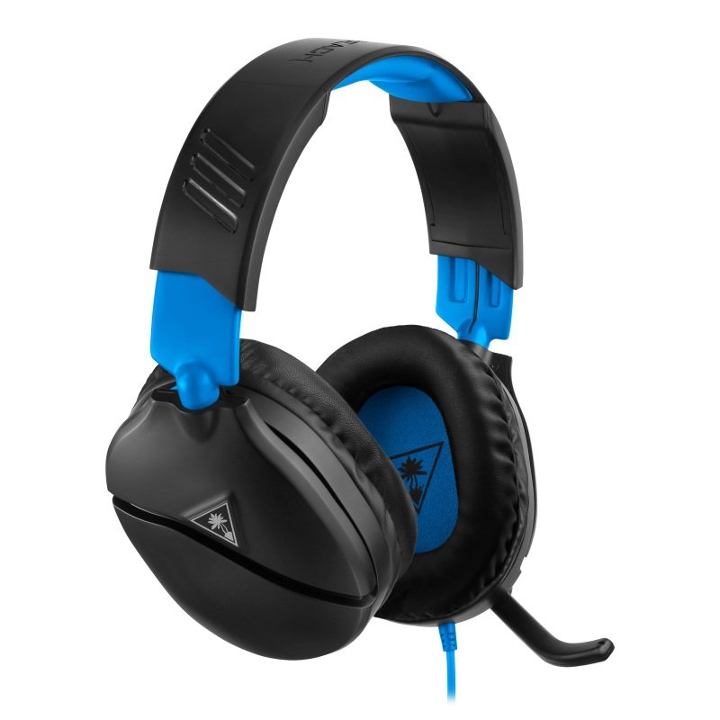 Turtle Recon 70 Black Blue Gaming Headset For Ps4 Pro And Ps4