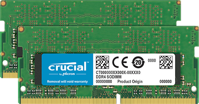 Crucial 8gb Kt 4gbx2 Ddr4 2666 Sr Sodimm