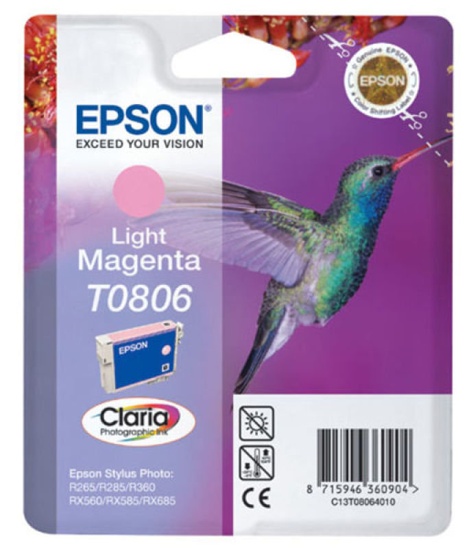 Image of Epson T0806 Light Magenta Ink Cartridge