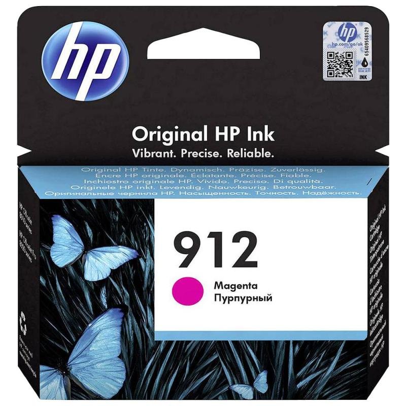 Image of HP 912 Magenta Original Ink Cartridge