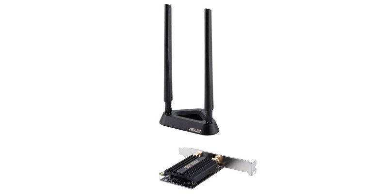Click to view product details and reviews for Asus Ax3000 Dual Band Pci E Wifi 6 80211ax Adapter With 2 External Antennas.