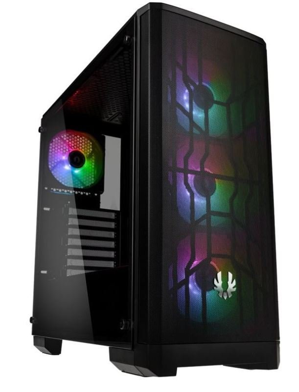 Image of BitFenix Nova Mesh A-RGB Midi-Tower Case - Black Window