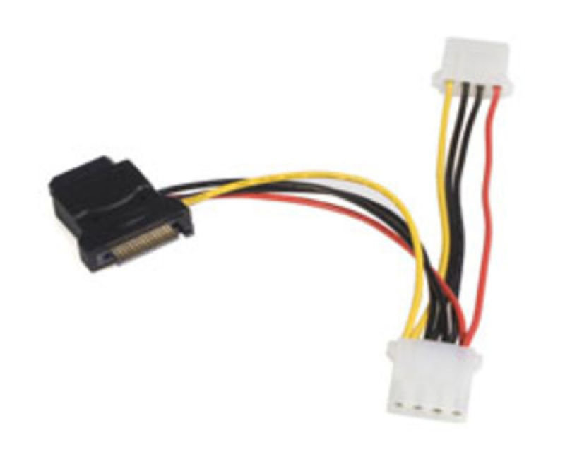 Startechcom Sata To Lp4 Power Cable Adapter With 2 Additional Lp4