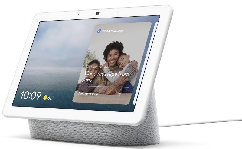 Click to view product details and reviews for Google Nest Hub Max Chalk.
