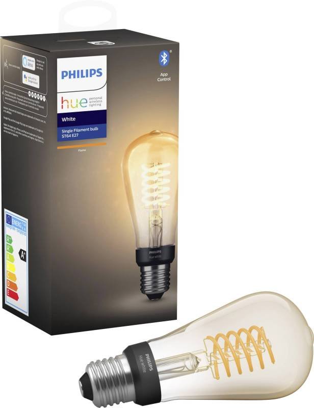 Philips Hue Bluetooth Filament Edison White E27 Smart Bulb - Works with Alexa and Google Assistant*