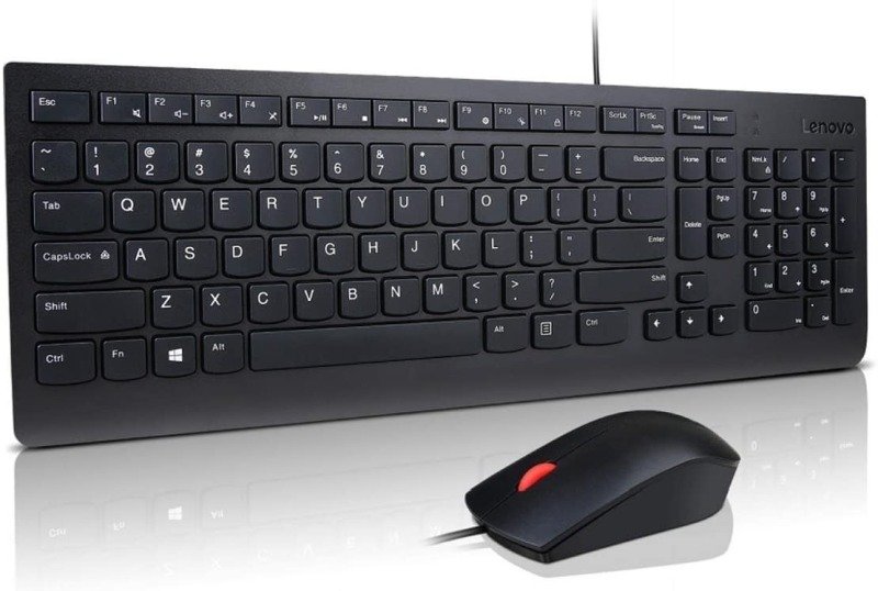 Click to view product details and reviews for Lenovo Essential Wired Keyboard And Mouse Set Black.