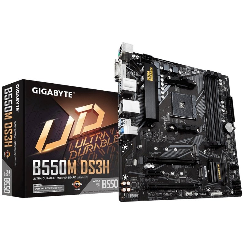 Image of Gigabyte AMD B550M DS3H Micro-ATX Motherboard