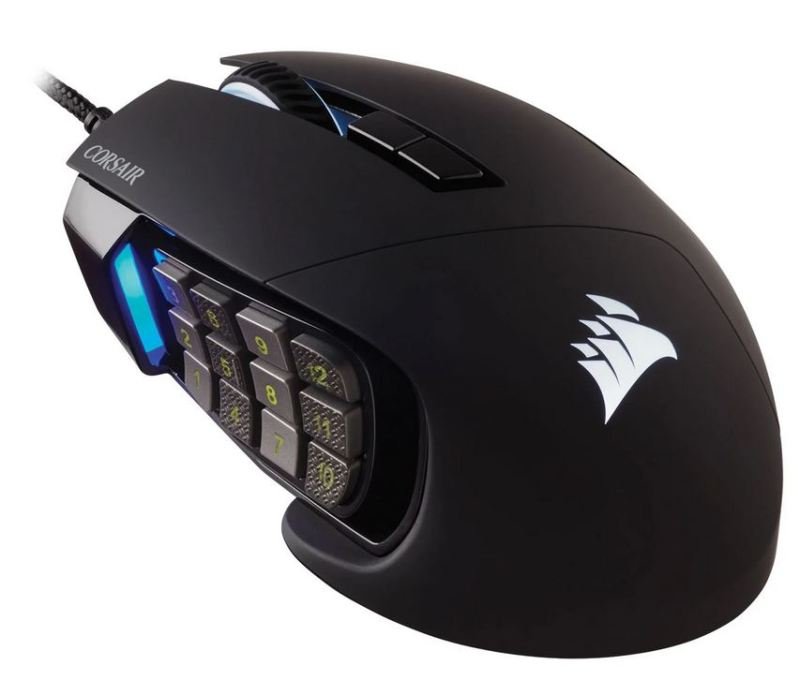 Corsair Scimitar Elite Optical Moba Mmo Rgb Gaming Mouse