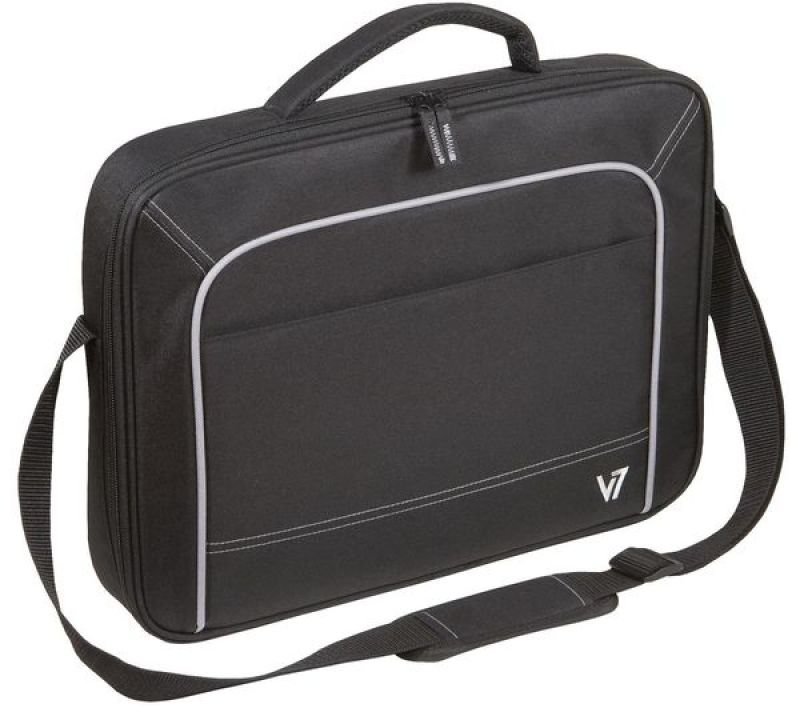 Image of V7 Vantage Front Loader Laptop Case, For Laptops up to 17&quot; - Black
