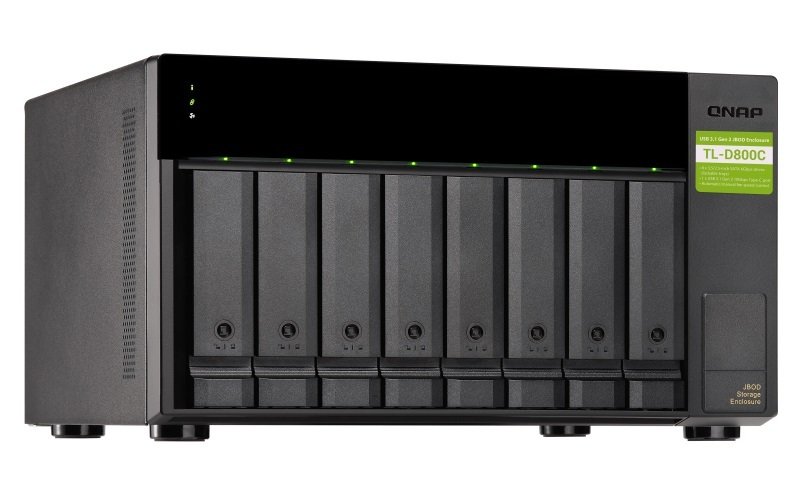 Qnap Tl D800c 8 Bay Desktop Jbod Storage Enclosure