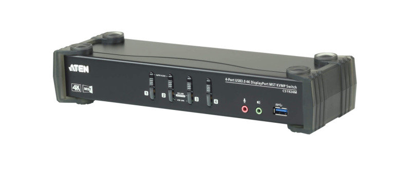 Aten CS1924M-AT-E - KVM Switch - 4 Port - USB 3.0 - 4K DisplayPort MST