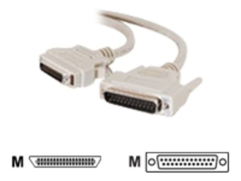 C2G, IEEE-1284 DB25 Male to MC36 Male Parallel Printer Cable, 2m
