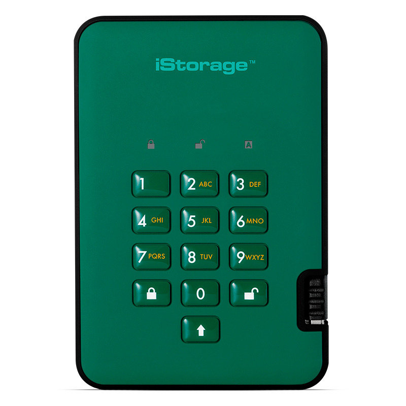 iStorage 128GB diskAshur2 SSD - Racing Green