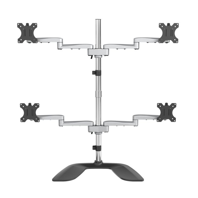 Click to view product details and reviews for Startech Articulating Desktop Quad Monitor Stand Free Standing Pole Mount.