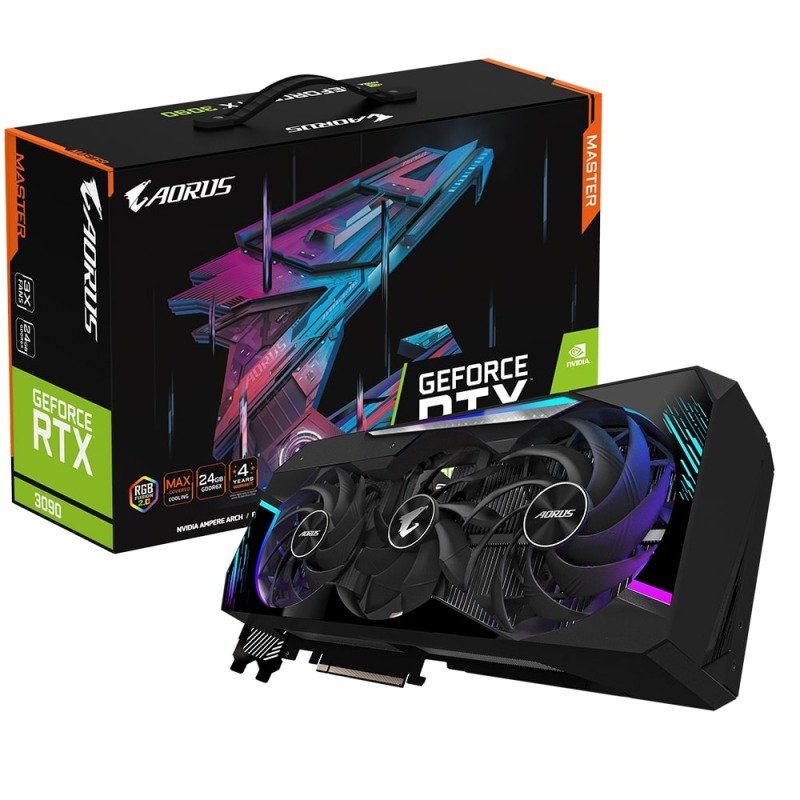Gigabyte GeForce RTX 3090 24GB GDDR6X AORUS MASTER Ampere Graphics Card