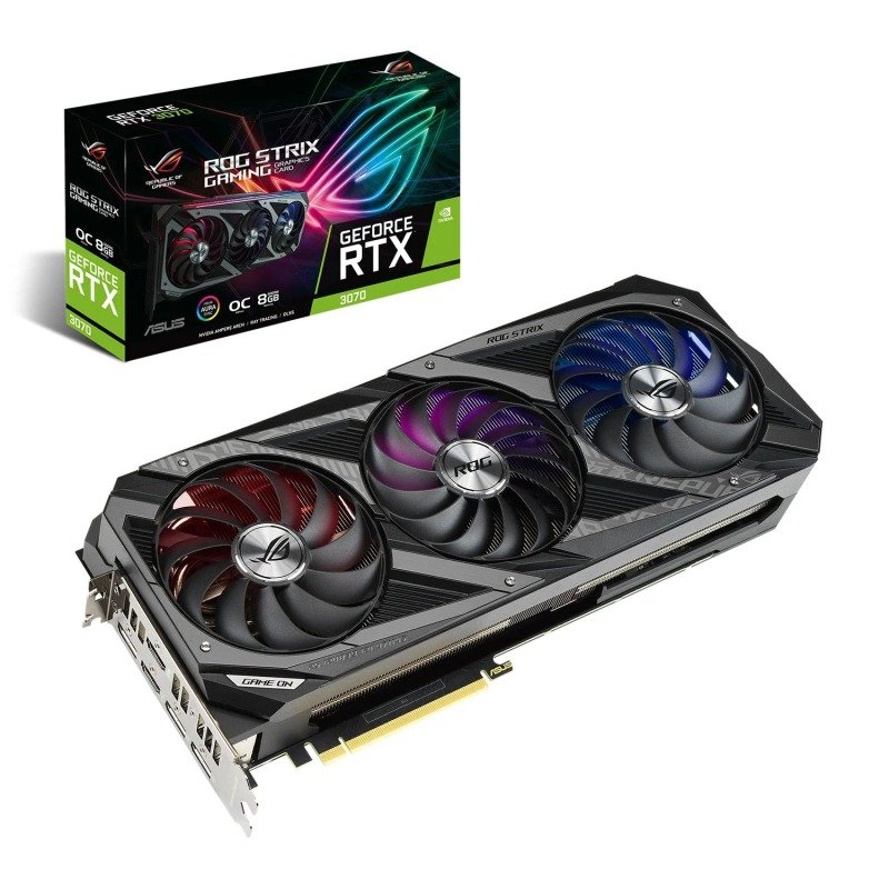 Asus GeForce RTX 3070 8GB ROG STRIX OC Ampere Graphics Card