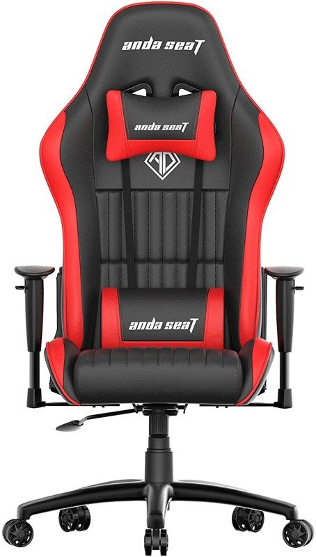 Anda Seat Jungle Pro Gaming Chair Red - Office Chair with Arms, Lumbar Back Support