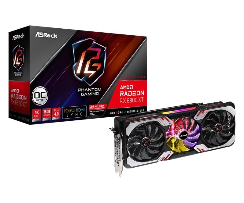 Asrock Radeon RX 6800 XT Phantom Gaming D 16GB OC Graphics Card