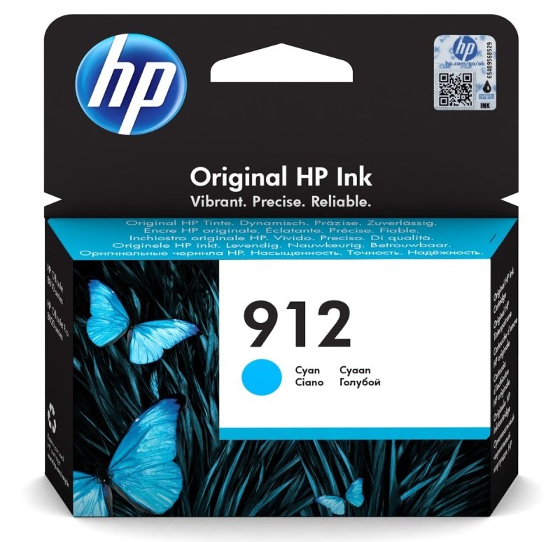 Image of HP 912 Cyan Original Ink Cartridges